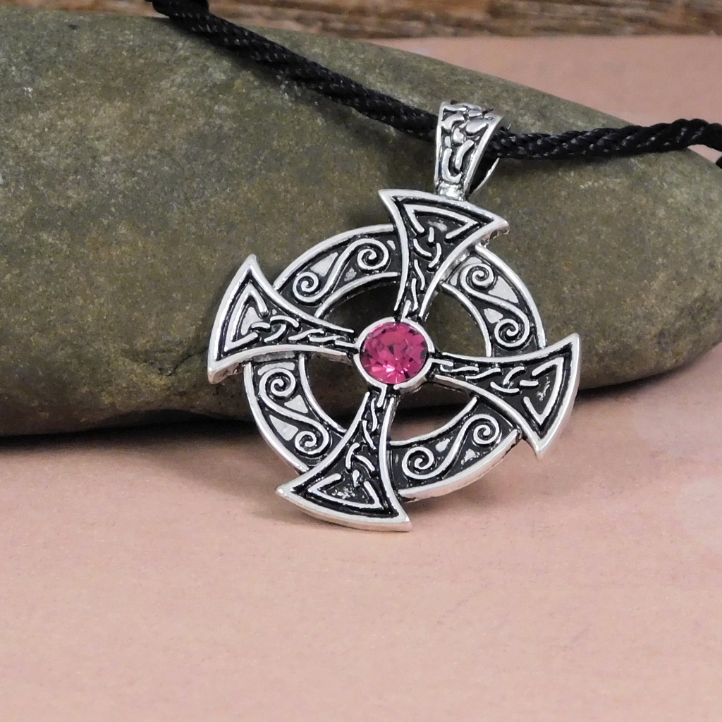 Viking Sun Cross Necklace
